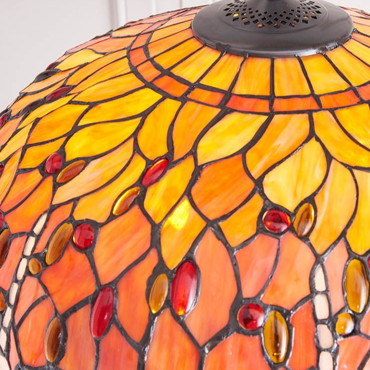 Flame Dragonfly Medium 16-Inch Tiffany Replacement Lamp Shade