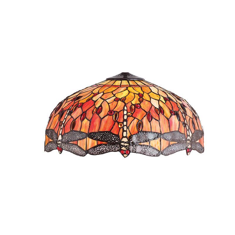 Flame Dragonfly Large 20" Tiffany Lamp Shade Replacement