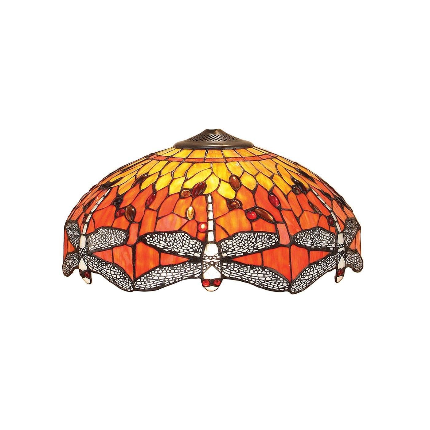 Flame Dragonfly Medium 16-Inch Tiffany Replacement Lamp Shade